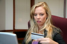 Expectant mother shopping online