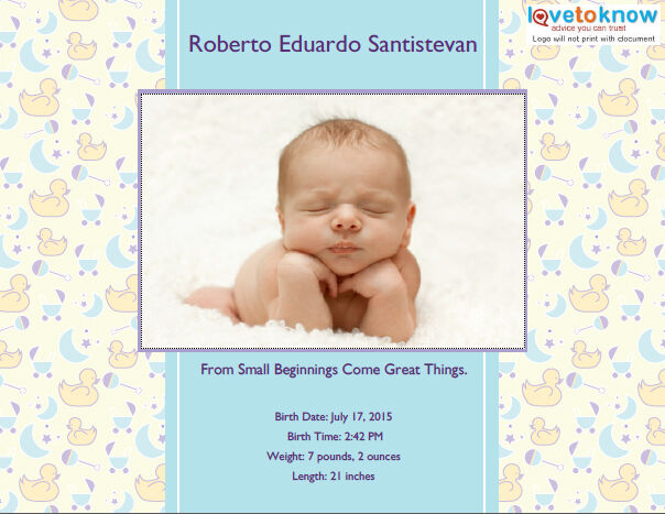 Small Beginnings - Boy