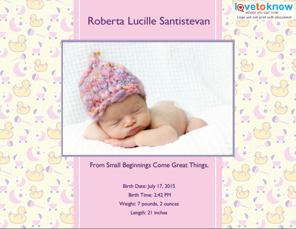 Small Beginnings - Girl