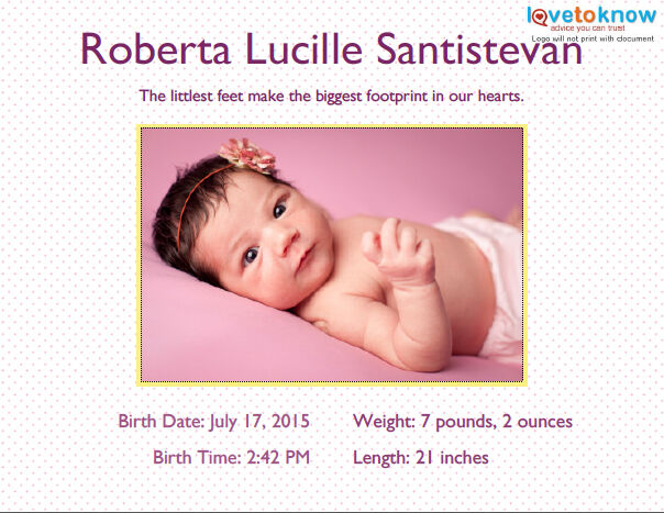 Littlest Feet - Girl