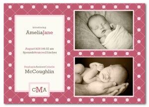 baby announcement template