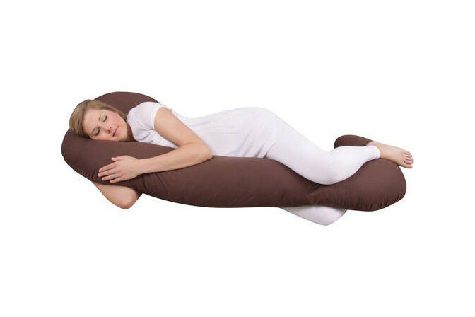 Leachco Snoogle Total Body Support Pillow, Brown