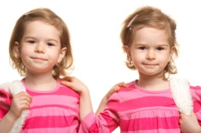 Photo of twin girls