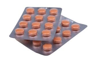 Packages of birth control pills