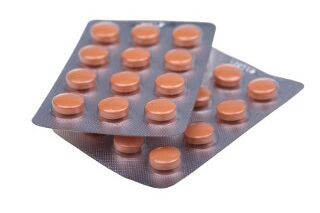 Packages of birth control pills