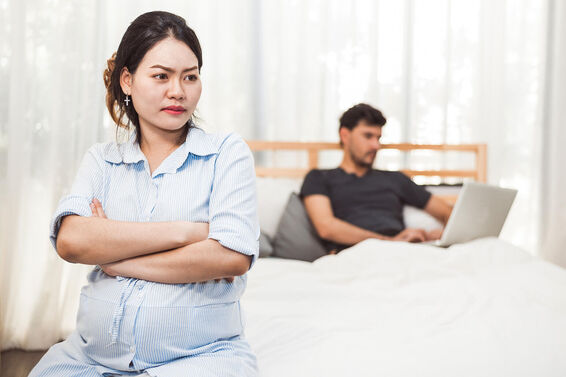 Angry Pregnant Woman