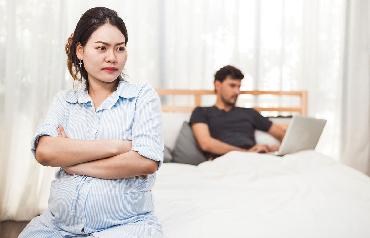 Angry Pregnant Woman