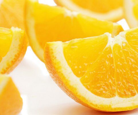 Oranges which provide citric acid for lotions
