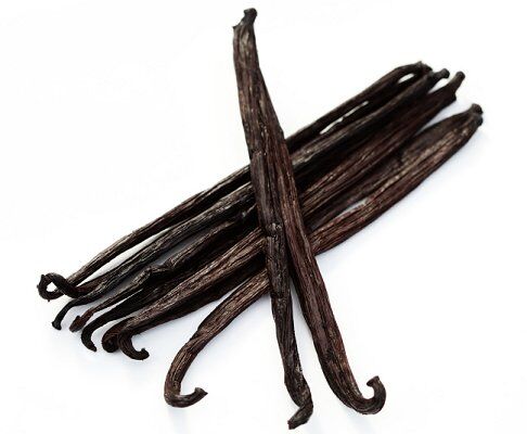 Dried vanilla beans for scenting lotions