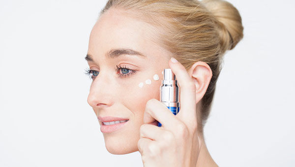 applying face cream
