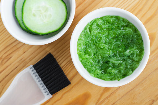 Grated cucumber