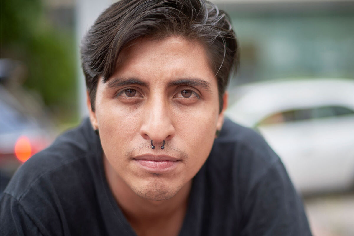 man with pierced nose