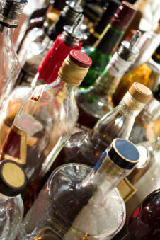 bottles of alcohol
