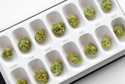 Marijuana in pill case