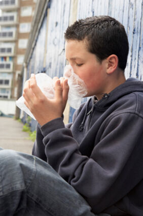 Boy Huffing