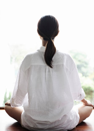 Woman doing meditation