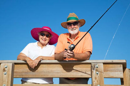 seniors fishing