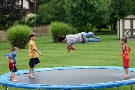 Kids on Trampoline