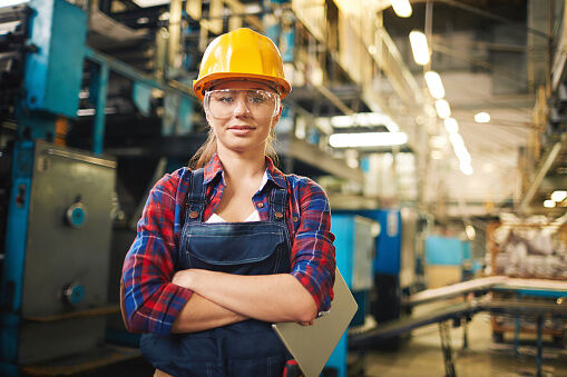 Worker in the factory
