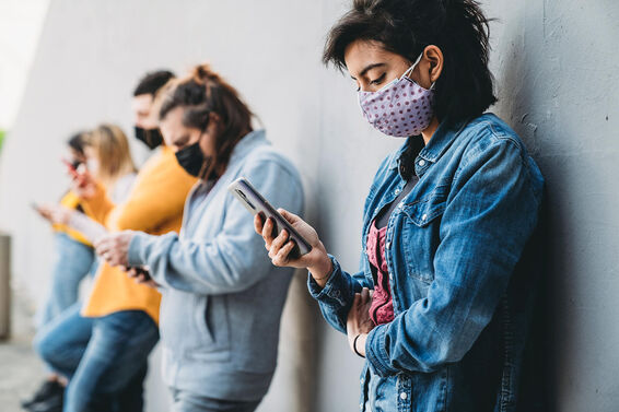 people using smart phones