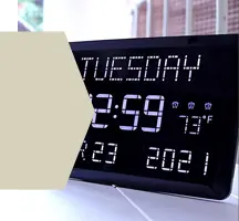 Carrie is on top of her schedule with this smart clock.